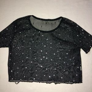 Sheer Starry Crop top